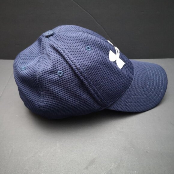 Under Armour Men's Size Large/XL Navy with White Baseball Hat - Picture 3 of 5